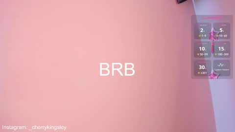 Cherrykingsley online show from February 12, 2:33 pm