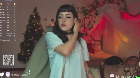Snapshot of blushing_nymph chatting on December 15, 2:30 am   Im Nym  Justa nymph on twitter and IG online show from December 15, 2:30 am