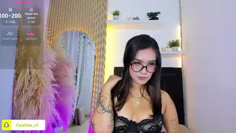 Coraline connected from 10 pm to 6 am Colombia time online show from June 10, 12:37 pm