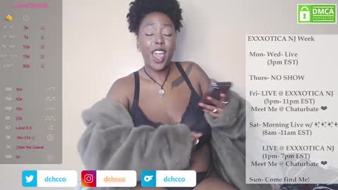 Snapshot of dchcco chatting on October 20, 6:44 pm Duchess Coco - Coco Puffs online show from October 20, 6:44 pm