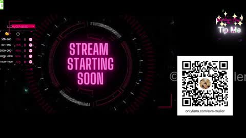 Eva  next show  8pm CEST AMST online show from February 14, 7:44 pm