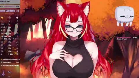 Snapshot of lewdfoxy_vt chatting on October 5, 3:39 pm Kira online show from October 5, 3:39 pm
