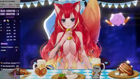 Snapshot of lewdfoxy_vt chatting on September 25, 4:17 pm Kira online show from September 25, 4:17 pm