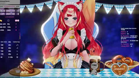 Snapshot of lewdfoxy_vt chatting on October 4, 3:38 pm Kira online show from October 4, 3:38 pm