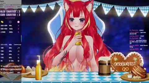 Snapshot of lewdfoxy_vt chatting on October 3, 2:11 pm Kira online show from October 3, 2:11 pm