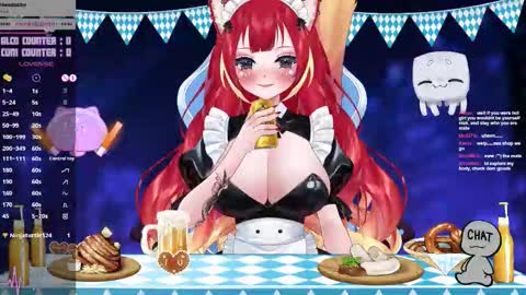 Snapshot of lewdfoxy_vt chatting on October 1, 1:49 pm Kira online show from October 1, 1:49 pm