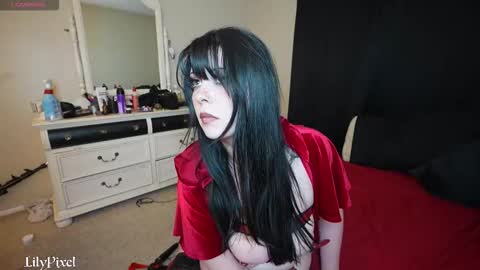 Snapshot of lilypixel chatting on October 11, 2:27 am Liliana Marie Pixelate online show from October 11, 2:27 am
