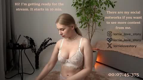 Snapshot of lorrie_love_story chatting on March 7, 3:18 pm Lorrie online show from March 7, 3:18 pm