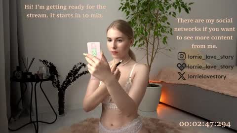 Snapshot of lorrie_love_story chatting on March 9, 11:58 am Lorrie online show from March 9, 11:58 am