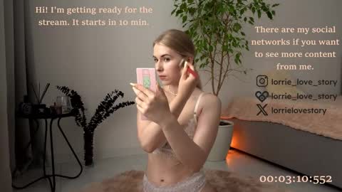 Snapshot of lorrie_love_story chatting on January 1, 3:24 pm Lorrie online show from January 1, 3:24 pm