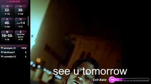 Megan online show from February 10, 9:07 pm