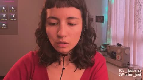 Nina.  online show from February 22, 9:21 pm