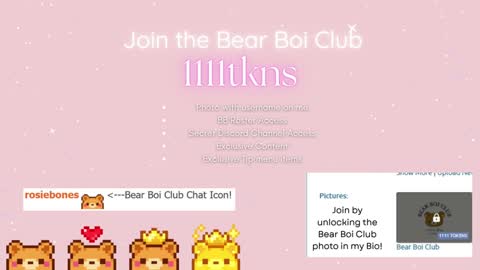 Rosie Bones online show from November 7, 10:36 pm