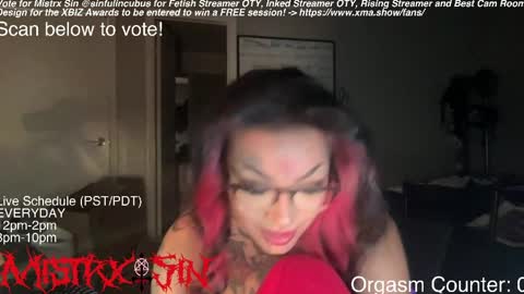 Mistrx Sin online show from March 27, 3:52 am