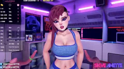 SkyeAnette online show from July 17, 1:21 am