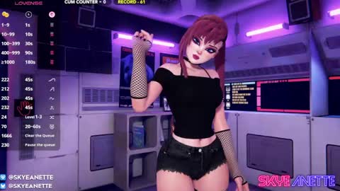 SkyeAnette online show from April 11, 1:12 am