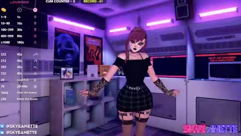 SkyeAnette online show from June 19, 1:10 am