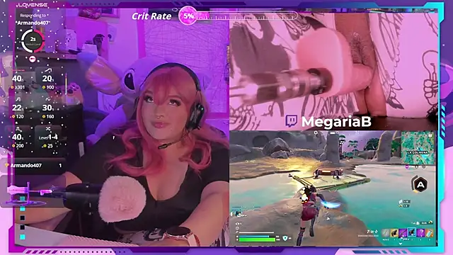 Snapshot of MegariaB chatting on September 19, 3:38 am MegariaB online show from September 19, 3:38 am