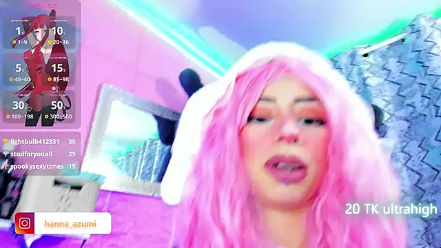 hanna  azumi online show from September 15, 4:10 am