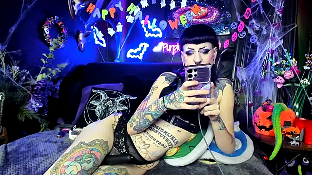 Purple Coffin666 online show from March 22, 1:28 pm