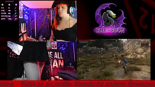Snapshot of Rae-Suon chatting on October 12, 2:47 am Rae-Suon online show from October 12, 2:47 am