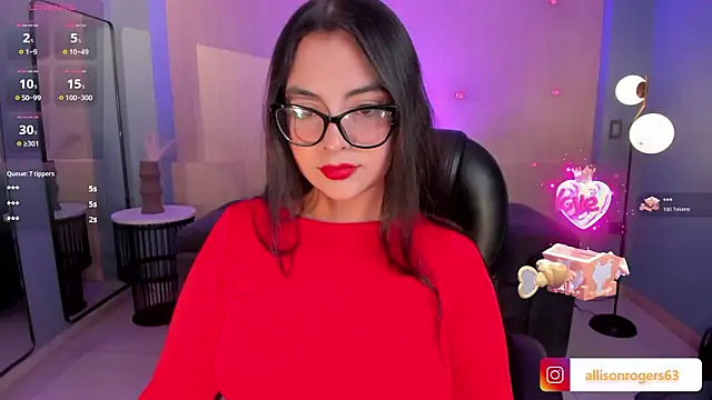 AllisonRogersX online show from February 15, 4:04 am