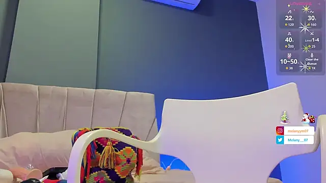 Melany  08 online show from January 12, 1:05 pm