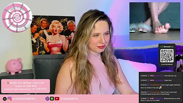 GoddessRoss online show from February 1, 7:23 pm