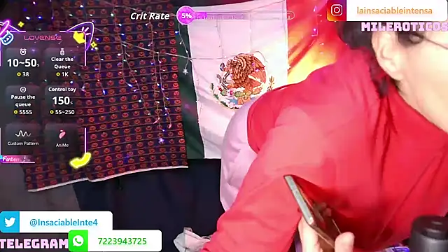 LaInsaciableIntensa online show from October 13, 12:57 am