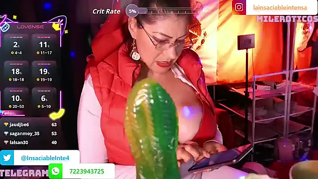 LaInsaciableIntensa online show from September 15, 2:53 am