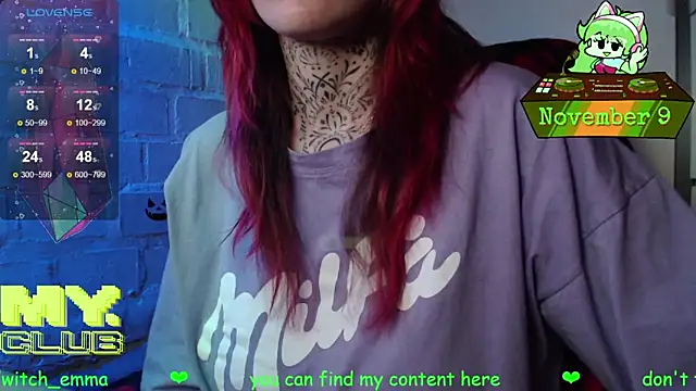 Witch Emma online show from November 9, 7:10 pm