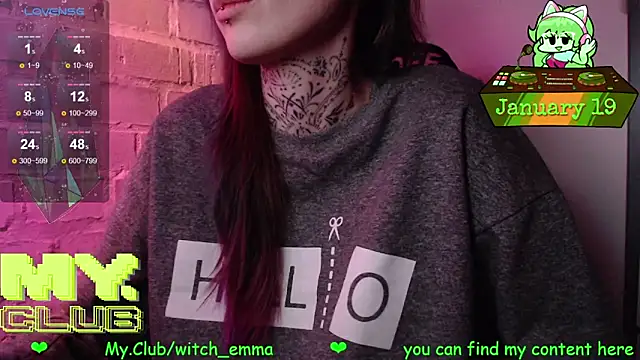 Witch Emma online show from January 19, 8:32 am